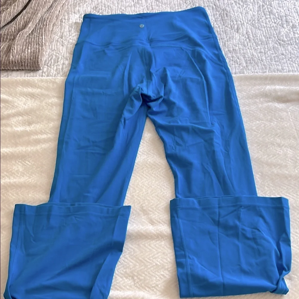 High-Rise Boot Cut Active Pants in Bright Blue